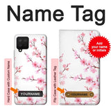 Samsung Galaxy A42 5G Hard Case Pink Cherry Blossom Spring Flower with custom name