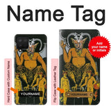 Samsung Galaxy A42 5G Hard Case Tarot Card The Devil with custom name