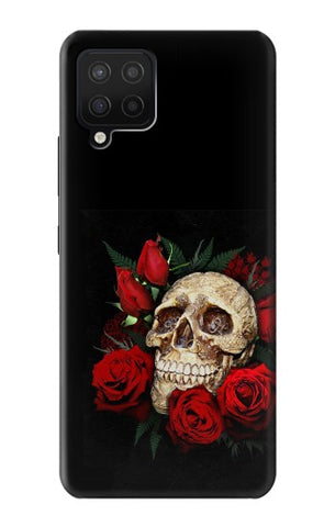 Samsung Galaxy A42 5G Hard Case Dark Gothic Goth Skull Roses