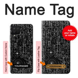 Samsung Galaxy A42 5G Hard Case Mathematics Blackboard with custom name