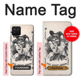Samsung Galaxy A42 5G Hard Case Vintage Playing Card with custom name