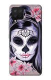 Samsung Galaxy A42 5G Hard Case Sugar Skull Steam Punk Girl Gothic