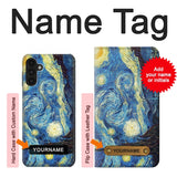 Samsung Galaxy A13 4G Hard Case Van Gogh Starry Nights with custom name
