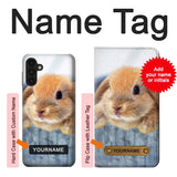 Samsung Galaxy A13 4G Hard Case Cute Rabbit with custom name