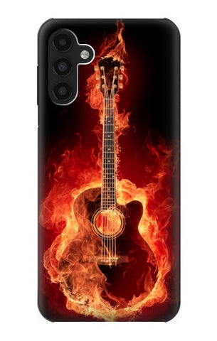 Samsung Galaxy A13 4G Hard Case Fire Guitar Burn