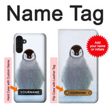 Samsung Galaxy A13 4G Hard Case Penguin Ice with custom name
