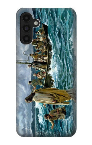 Samsung Galaxy A13 4G Hard Case Jesus Walk on The Sea