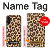 Samsung Galaxy A13 4G Hard Case Leopard Pattern Graphic Printed with custom name