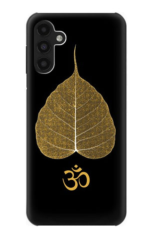 Samsung Galaxy A13 4G Hard Case Gold Leaf Buddhist Om Symbol