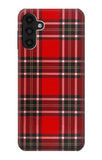 Samsung Galaxy A13 4G Hard Case Tartan Red Pattern