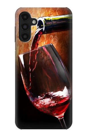 Samsung Galaxy A13 4G Hard Case Red Wine Bottle And Glass