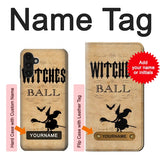 Samsung Galaxy A13 4G Hard Case Vintage Halloween The Witches Ball with custom name