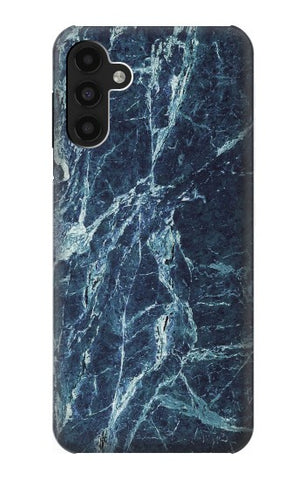Samsung Galaxy A13 4G Hard Case Light Blue Marble Stone Texture Printed