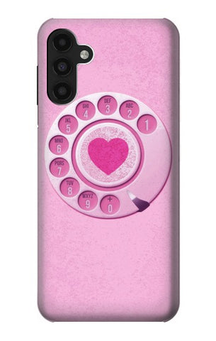 Samsung Galaxy A13 4G Hard Case Pink Retro Rotary Phone