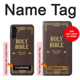 Samsung Galaxy A13 4G Hard Case Holy Bible Cover King James Version with custom name