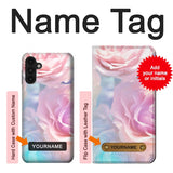 Samsung Galaxy A13 4G Hard Case Vintage Pastel Flowers with custom name