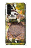Samsung Galaxy A13 4G Hard Case Cute Baby Sloth Paint