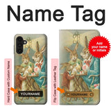 Samsung Galaxy A13 4G Hard Case Easter Rabbit Family with custom name