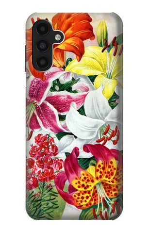 Samsung Galaxy A13 4G Hard Case Retro Art Flowers