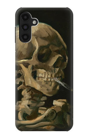 Samsung Galaxy A13 4G Hard Case Vincent Van Gogh Head Skeleton Cigarette