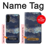 Samsung Galaxy A13 4G Hard Case Gold Star Sky with custom name