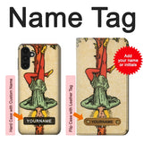Samsung Galaxy A13 4G Hard Case Tarot Card Hanged Man with custom name