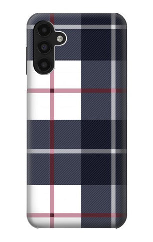 Samsung Galaxy A13 4G Hard Case Plaid Fabric Pattern