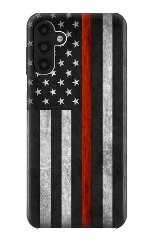 Samsung Galaxy A13 4G Hard Case Firefighter Thin Red Line Flag