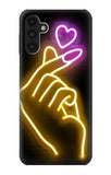 Samsung Galaxy A13 4G Hard Case Cute Mini Heart Neon Graphic