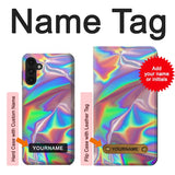 Samsung Galaxy A13 4G Hard Case Holographic Photo Printed with custom name