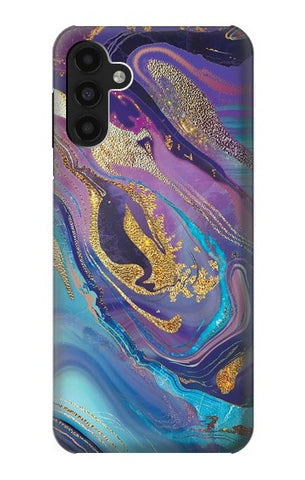 Samsung Galaxy A13 4G Hard Case Colorful Abstract Marble Stone