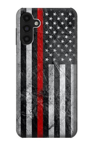 Samsung Galaxy A13 4G Hard Case Firefighter Thin Red Line American Flag