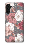 Samsung Galaxy A13 4G Hard Case Rose Floral Pattern