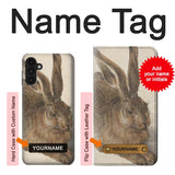 Samsung Galaxy A13 4G Hard Case Albrecht Durer Young Hare with custom name