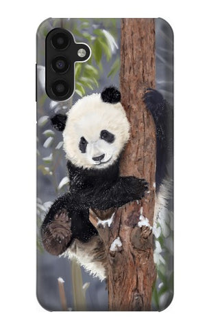 Samsung Galaxy A13 4G Hard Case Cute Baby Panda Snow Painting