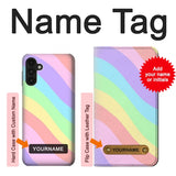 Samsung Galaxy A13 4G Hard Case Pastel Unicorn Summer Wave with custom name