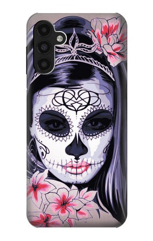Samsung Galaxy A13 4G Hard Case Sugar Skull Steam Punk Girl Gothic