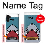 Samsung Galaxy A13 4G Hard Case Cartoon Shark Sea Diving with custom name