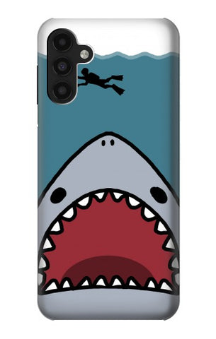 Samsung Galaxy A13 4G Hard Case Cartoon Shark Sea Diving