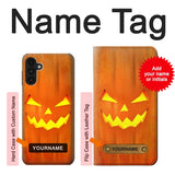 Samsung Galaxy A13 4G Hard Case Pumpkin Halloween with custom name