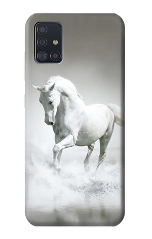 Samsung Galaxy A51 Hard Case White Horse