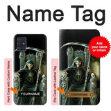 Samsung Galaxy A51 Hard Case Grim Reaper Skeleton King with custom name