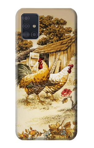 Samsung Galaxy A51 Hard Case French Country Chicken
