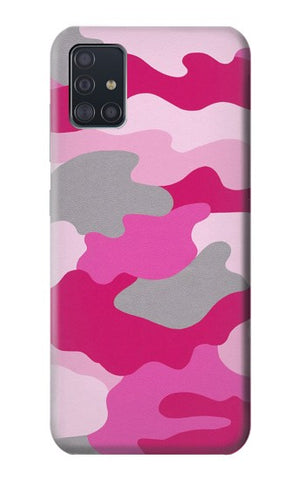 Samsung Galaxy A51 Hard Case Pink Camouflage