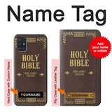 Samsung Galaxy A51 Hard Case Holy Bible Cover King James Version with custom name