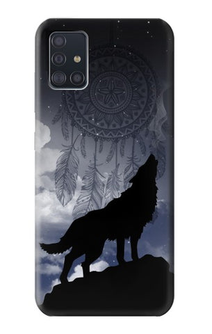 Samsung Galaxy A51 Hard Case Dream Catcher Wolf Howling