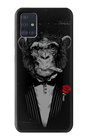 Samsung Galaxy A51 Hard Case Funny Monkey God Father