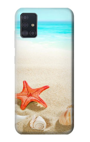 Samsung Galaxy A51 Hard Case Sea Shells Starfish Beach