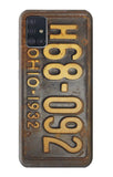 Samsung Galaxy A51 Hard Case Vintage Car License Plate