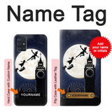 Samsung Galaxy A51 Hard Case Peter Pan Fly Fullmoon Night with custom name